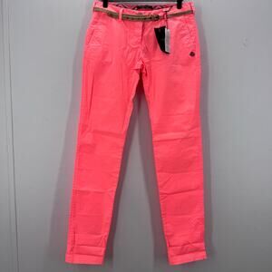 NWT Maison Scotch Womens size 27/34 Lightweight Belted Chinos Pant Boho Vacation